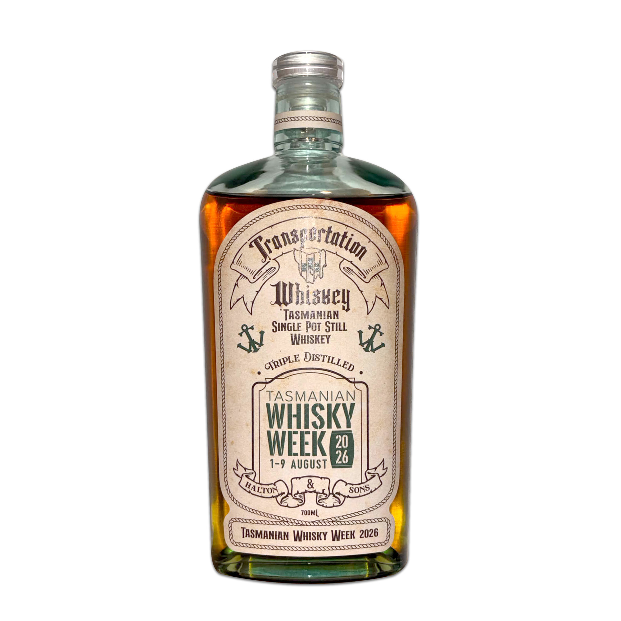 Transportation Whiskey, Tasmanian Whisky Week 2026 700mL - Front